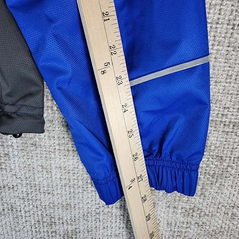 Novara Conversion Cycling Jacket to Vest Mens L Blue Zip Off‎ Sleeve Reflective